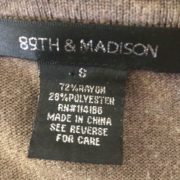 Taupe cardigan, sz Small. - Picture 3 of 3